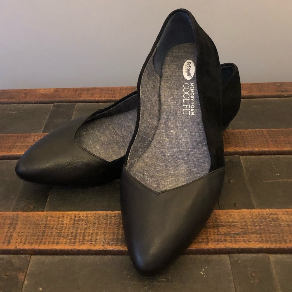 Dr. Scholl’s Cool Fit Memory Foam Black Flats